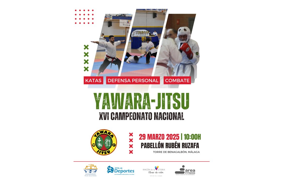 Rincón de la Victoria acogerá el XVI Campeonato Nacional de Yawara-Jitsu con un centenar de los mejores deportistas de once clubes del país