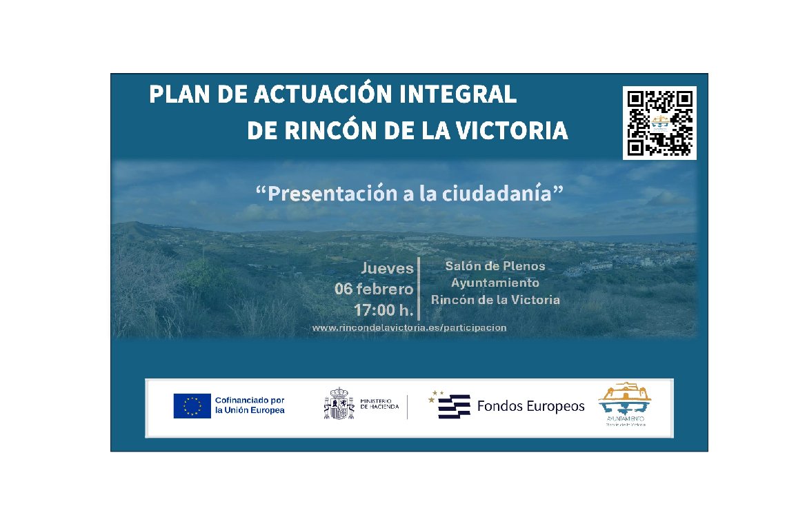 El Ayuntamiento de Rincón de la Victoria presenta el Plan de Actuación Integrado con dos grandes proyectos de una inversión de 15 millones de euros