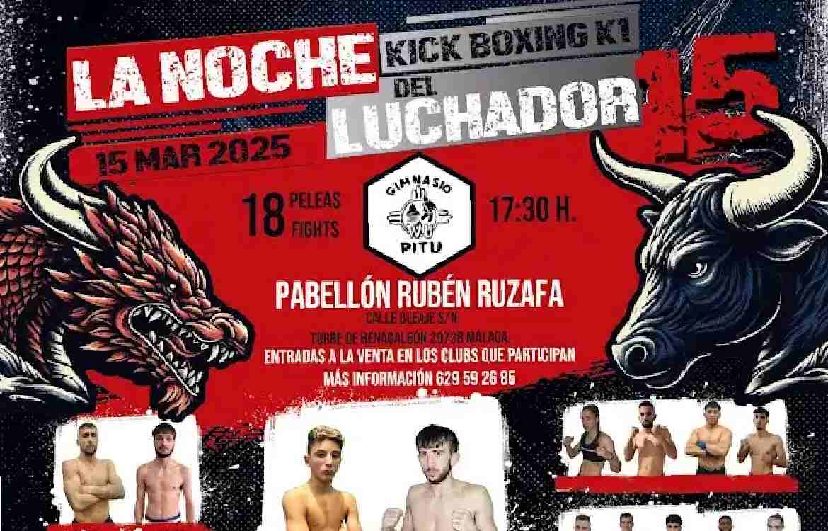 Hasta 18 combates de Kick Boxing y K1 completan la XV edición de La Noche del Luchador