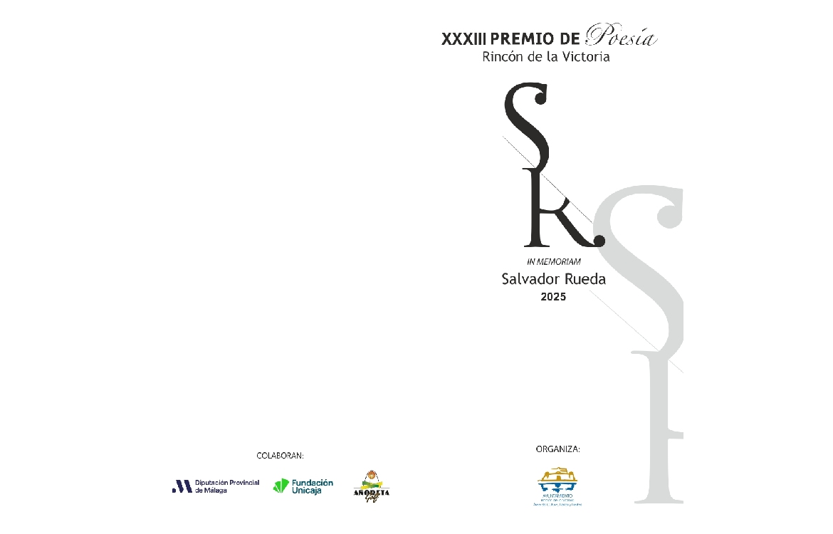Cultura convoca el XXXIII Premio de Poesía Rincón de la Victoria, in memorian Salvador Rueda, dotado con 3.000 euros de premio