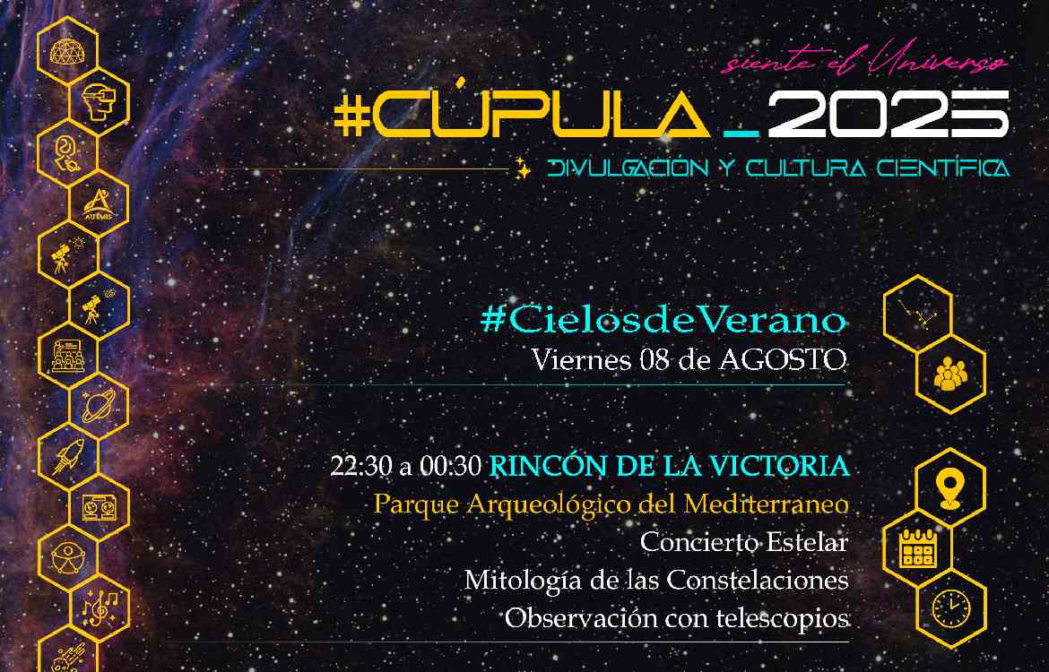 Rincón de la Victoria vuelve a mirar al cielo con una noche astronómica guiada que combinará ciencia, historia y mitología