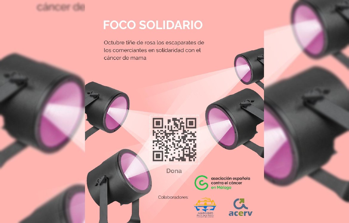 Rincón de la Victoria se une a la campaña “Foco Solidario” de la Asociación Española Contra el Cáncer en Málaga