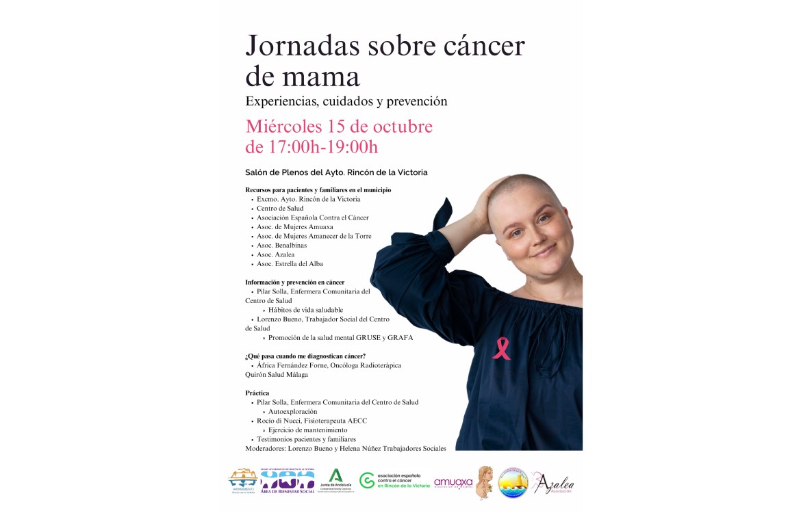 Rincón de la Victoria acoge una jornada sobre el cáncer de mama con la implicación de profesionales sanitarios, asociaciones y vecinos