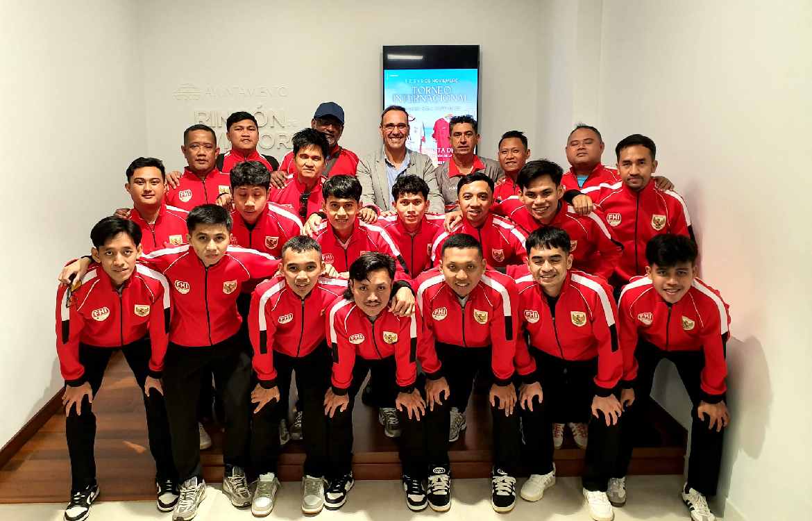 La selección nacional de Indonesia elige Rincón de la Victoria para su concentración internacional de hockey sala