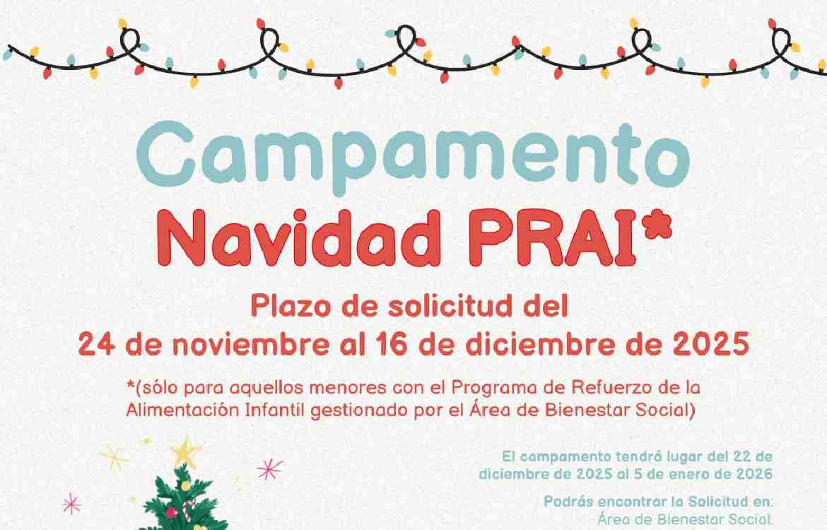 El Campamento PRAI de Navidad de Rincón de la Victoria ofrece 75 plazas gratuitas para menores de 3 a 12 años
