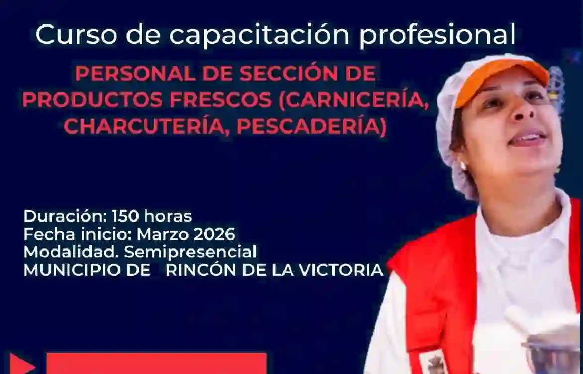 Rincón de la Victoria impulsa la empleabilidad con un curso de capacitación en productos frescos junto a Cruz Roja