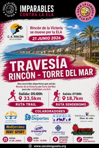 Rincón de la Victoria reafirma su compromiso con la visibilización de la ELA en un reto solidario que unirá Rincón de la Victoria y Torre del Mar